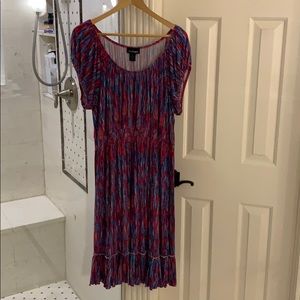 Lane Bryant Knit Dress 18/20 Smocked Waist